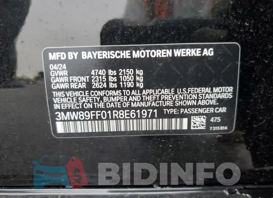 3MW89FF01R8E61971 Photo# 12