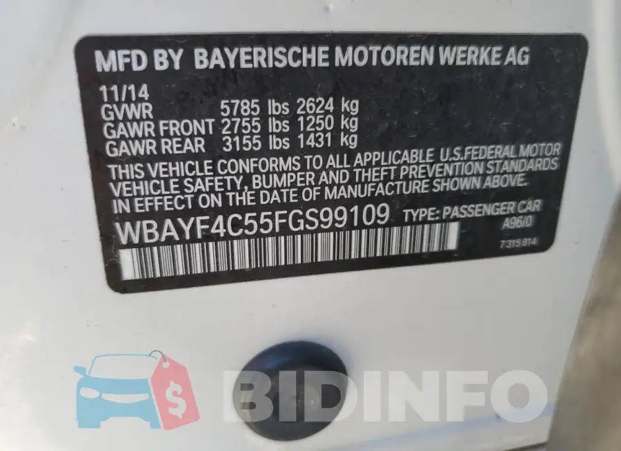 WBAYF4C55FGS99109 Photo# 12