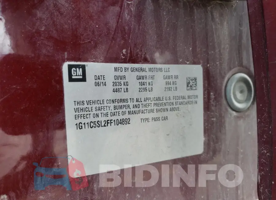 1G11C5SL2FF104892 Photo# 13