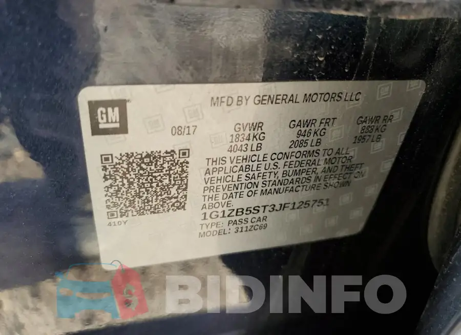 1G1ZB5ST3JF125751 Photo# 12