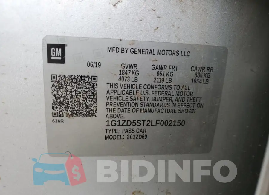 1G1ZD5ST2LF002150 Photo# 12