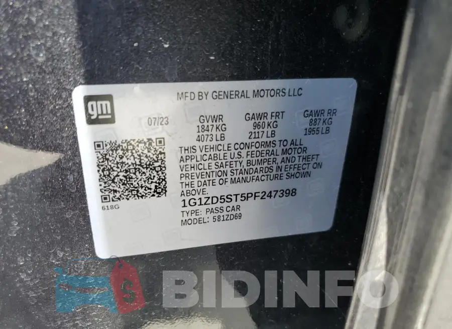 1G1ZD5ST5PF247398 Photo# 13