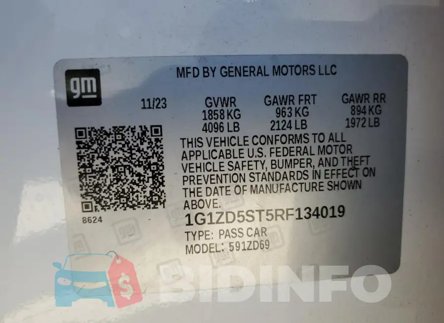 1G1ZD5ST5RF134019 Photo# 12