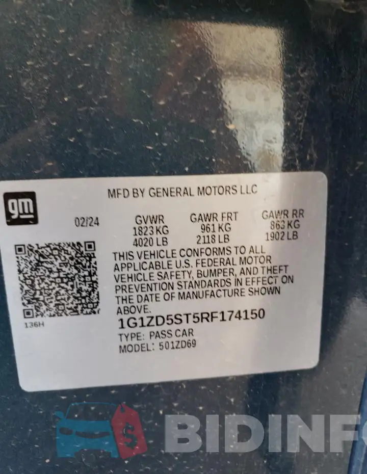 1G1ZD5ST5RF174150 Photo# 12