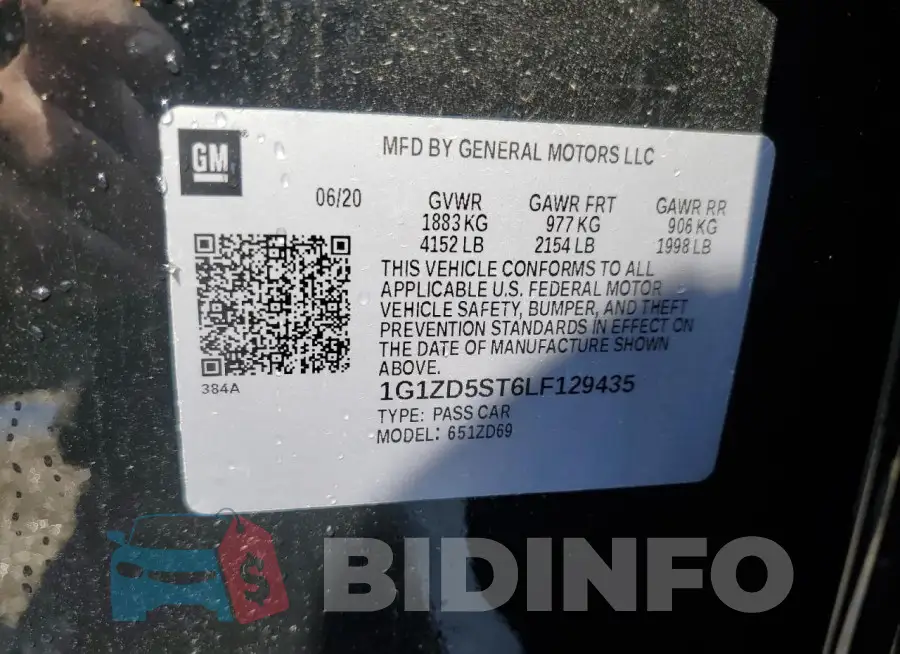 1G1ZD5ST6LF129435 Photo# 12