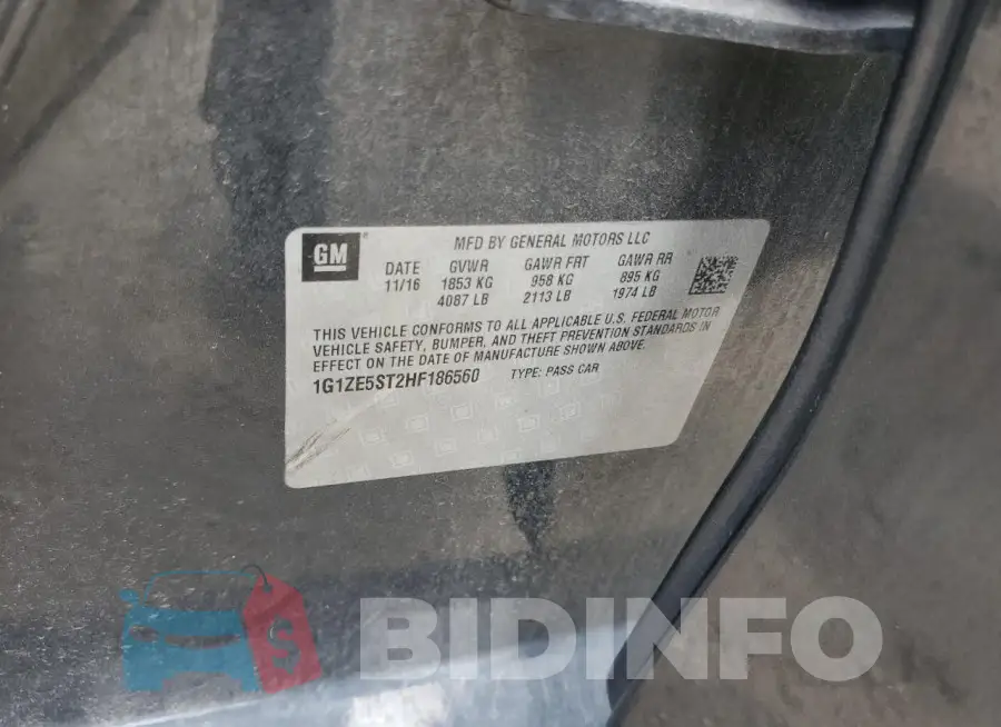 1G1ZE5ST2HF186560 Photo# 13