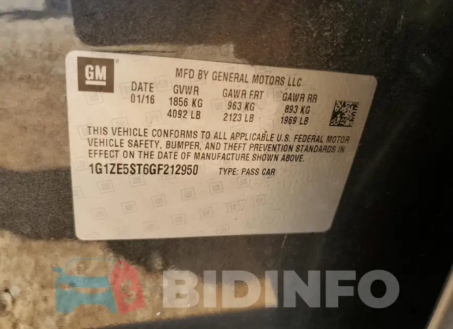 1G1ZE5ST6GF212950 Photo# 12