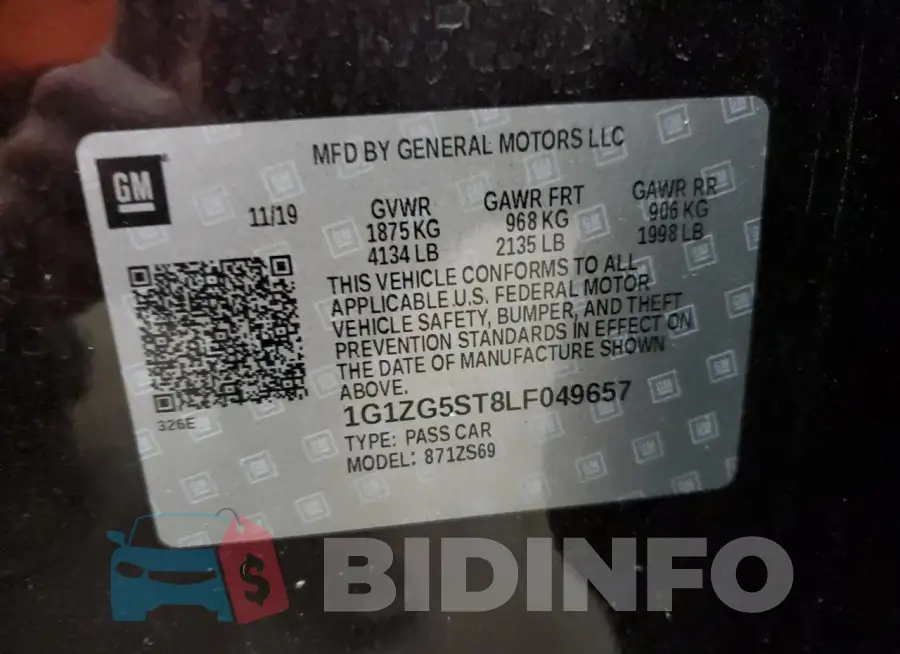 1G1ZG5ST8LF049657 Photo# 12