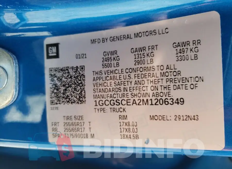 1GCGSCEA2M1206349 Photo# 12