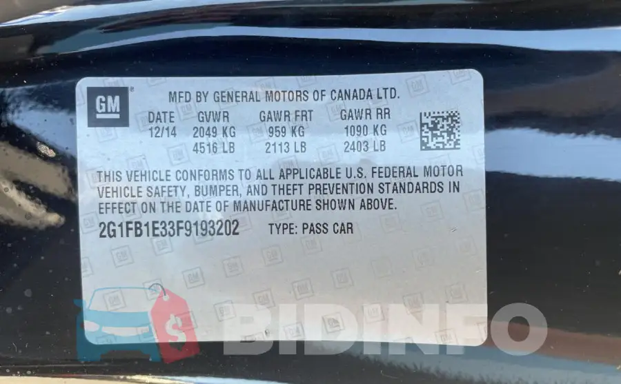 2G1FB1E33F9193202 Photo# 10