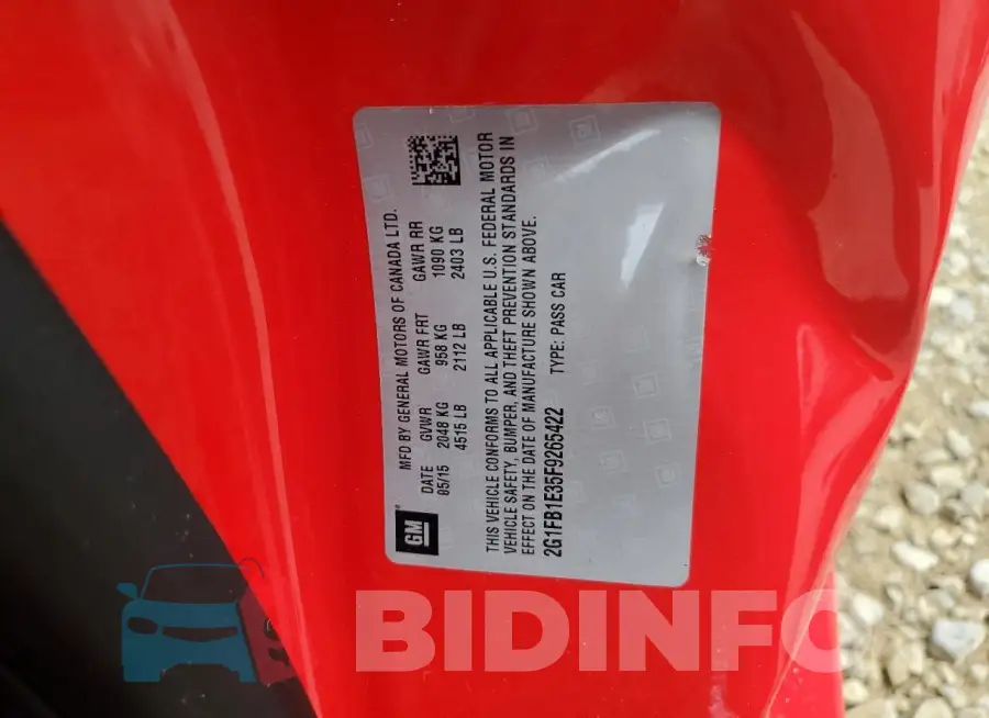 2G1FB1E35F9265422 Photo# 13