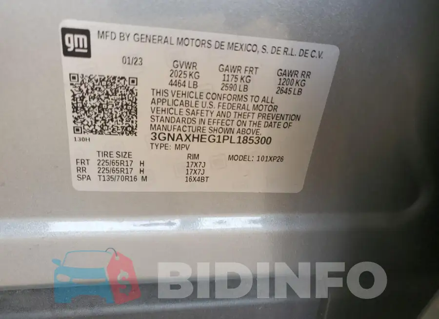 3GNAXHEG1PL185300 Photo# 13