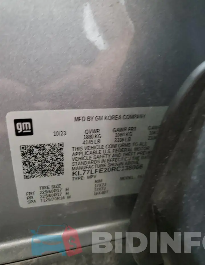KL77LFE20RC138066 Photo# 13