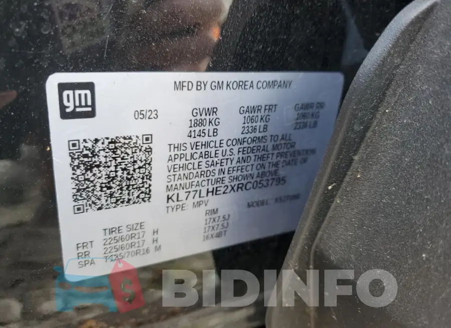 KL77LHE2XRC053795 Photo# 12