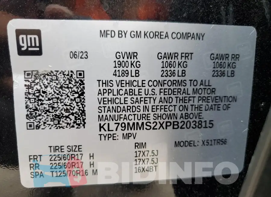 KL79MMS2XPB203815 Photo# 13