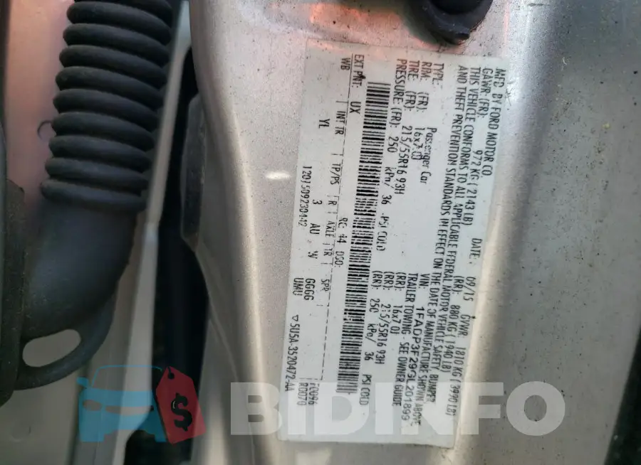 1FADP3F29GL201899 Photo# 12
