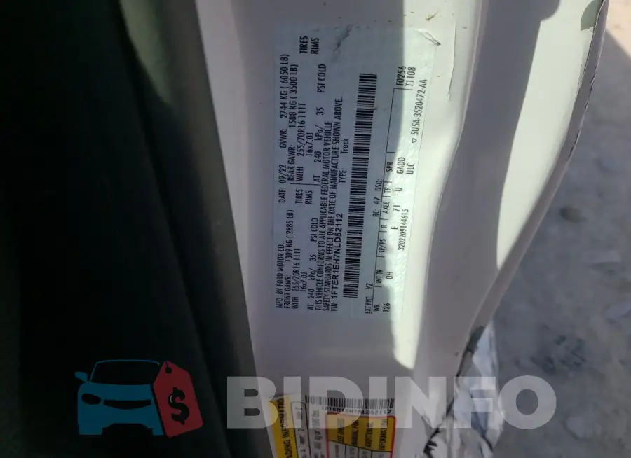 1FTER1EH7NLD52112 Photo# 12