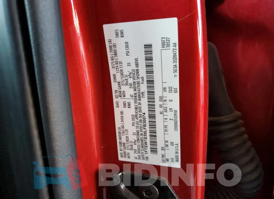 1FTEW1E58LFB30074 Photo# 12