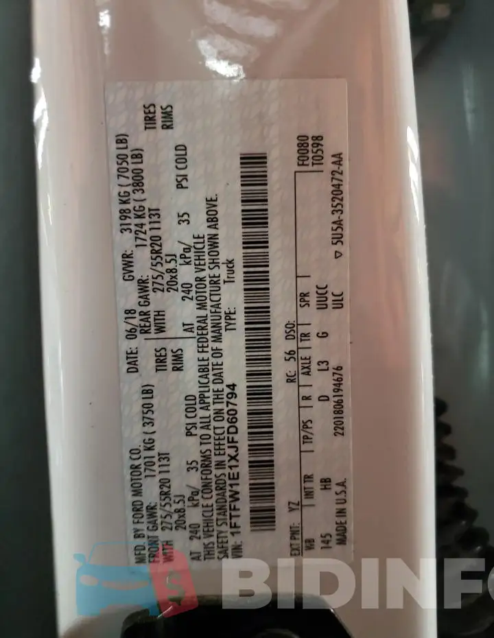 1FTFW1E1XJFD60794 Photo# 13