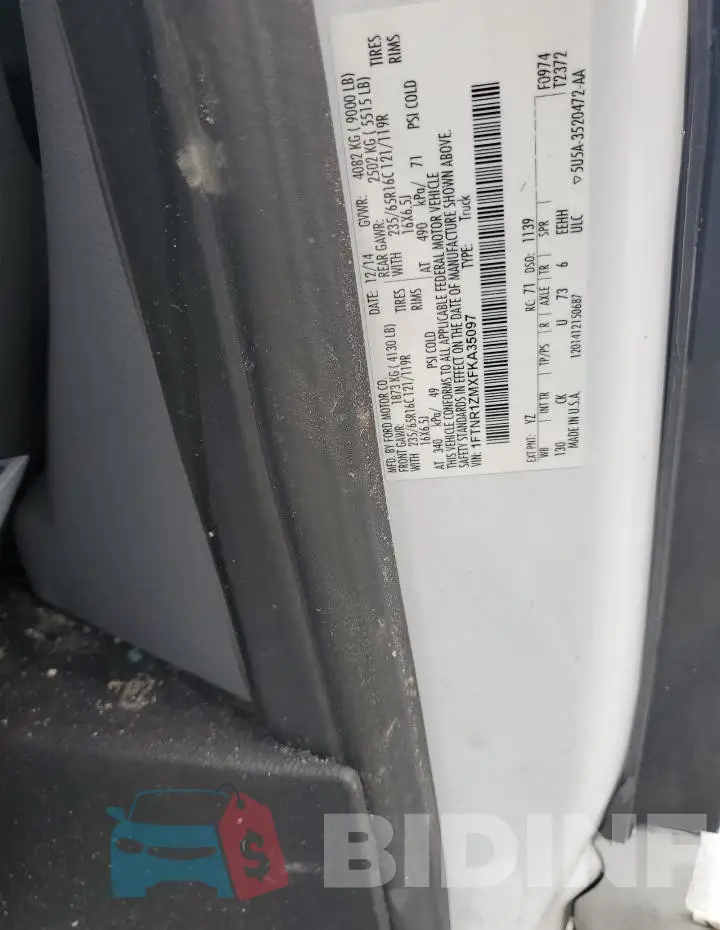 1FTNR1ZMXFKA35097 Photo# 12