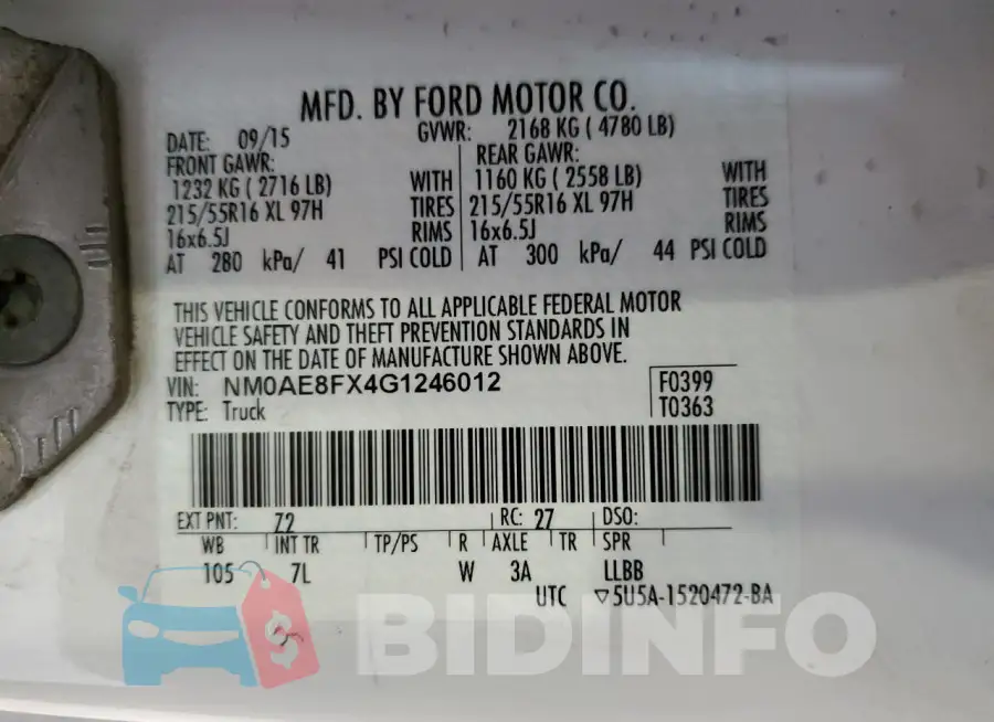 NM0AE8FX4G1246012 Photo# 13