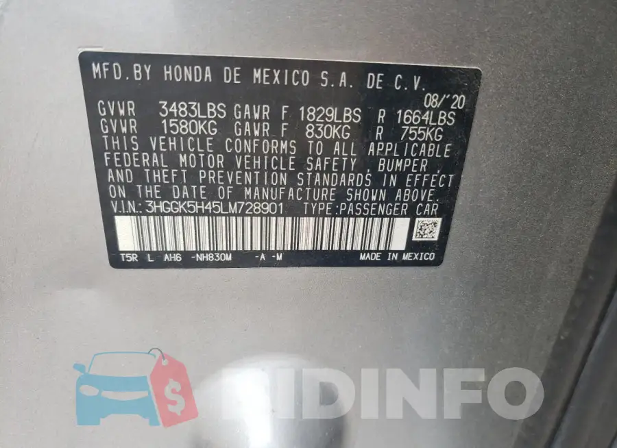 3HGGK5H45LM728901 Photo# 12