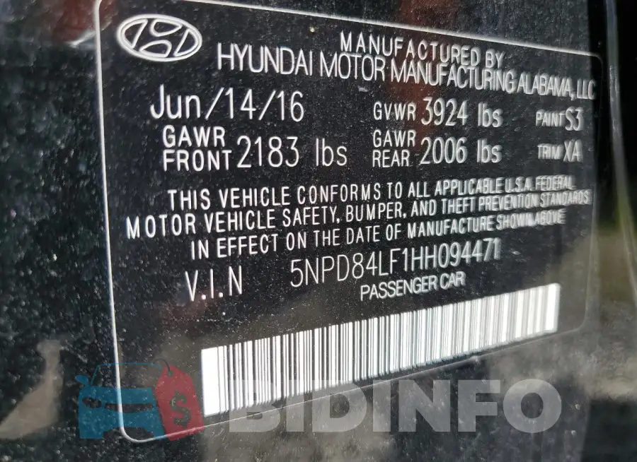 5NPD84LF1HH094471 Photo# 12