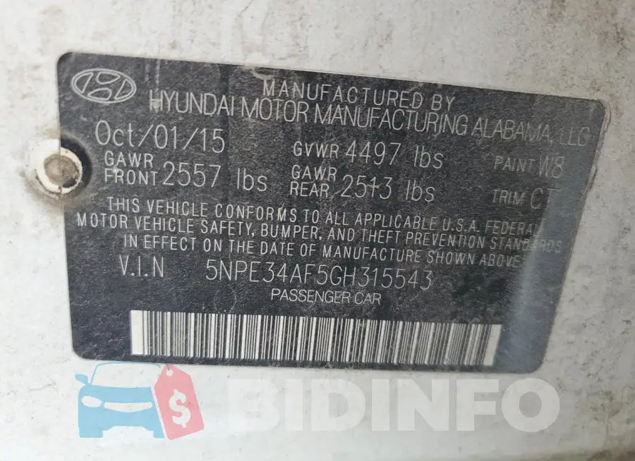 5NPE34AF5GH315543 Photo# 12