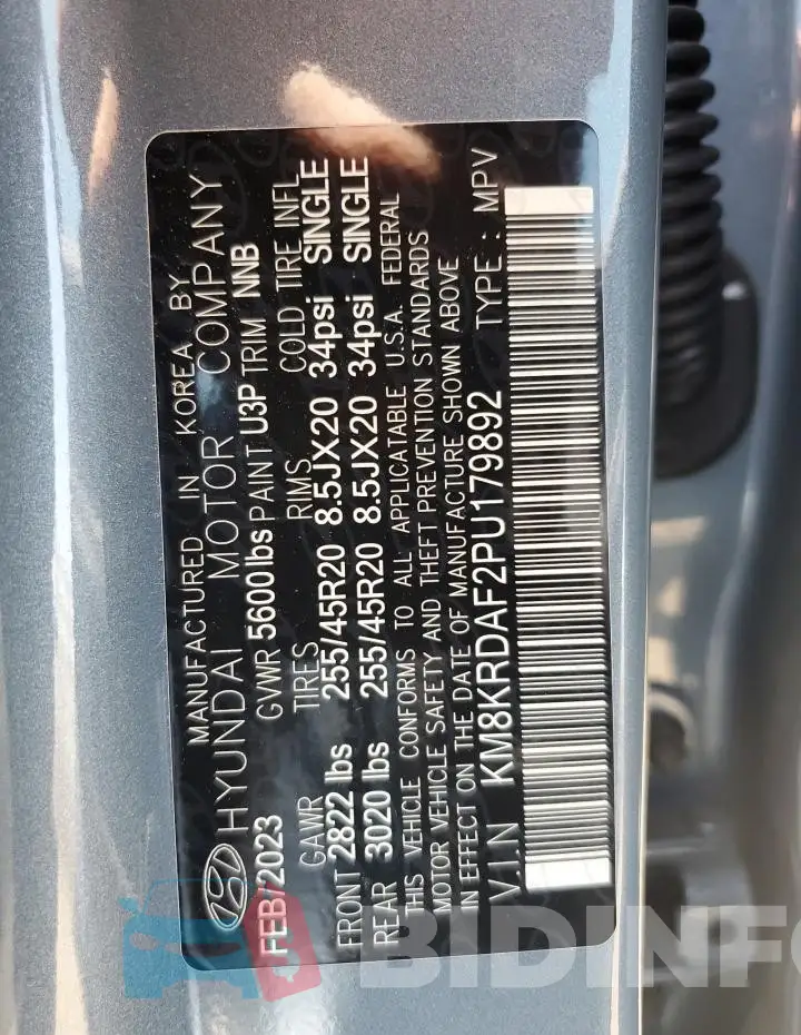KM8KRDAF2PU179892 Photo# 14