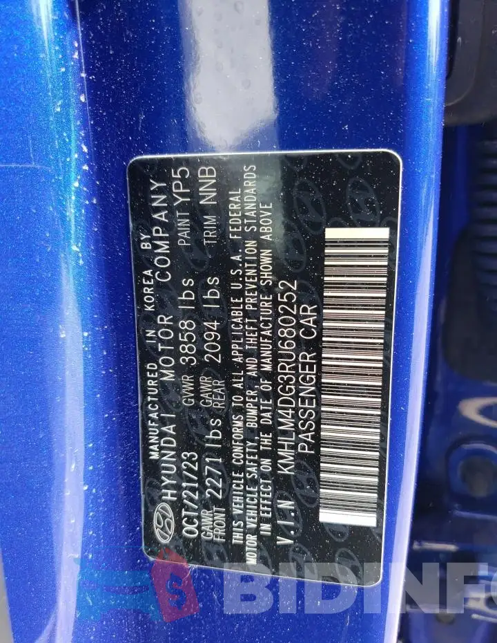 KMHLM4DG3RU680252 Photo# 13