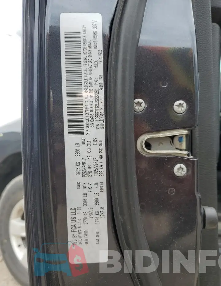 1C6RR7FG9JS220261 Photo# 12
