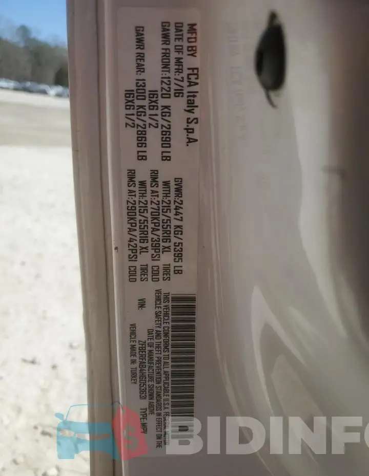 ZFBERFAB4H6D53631 Photo# 12