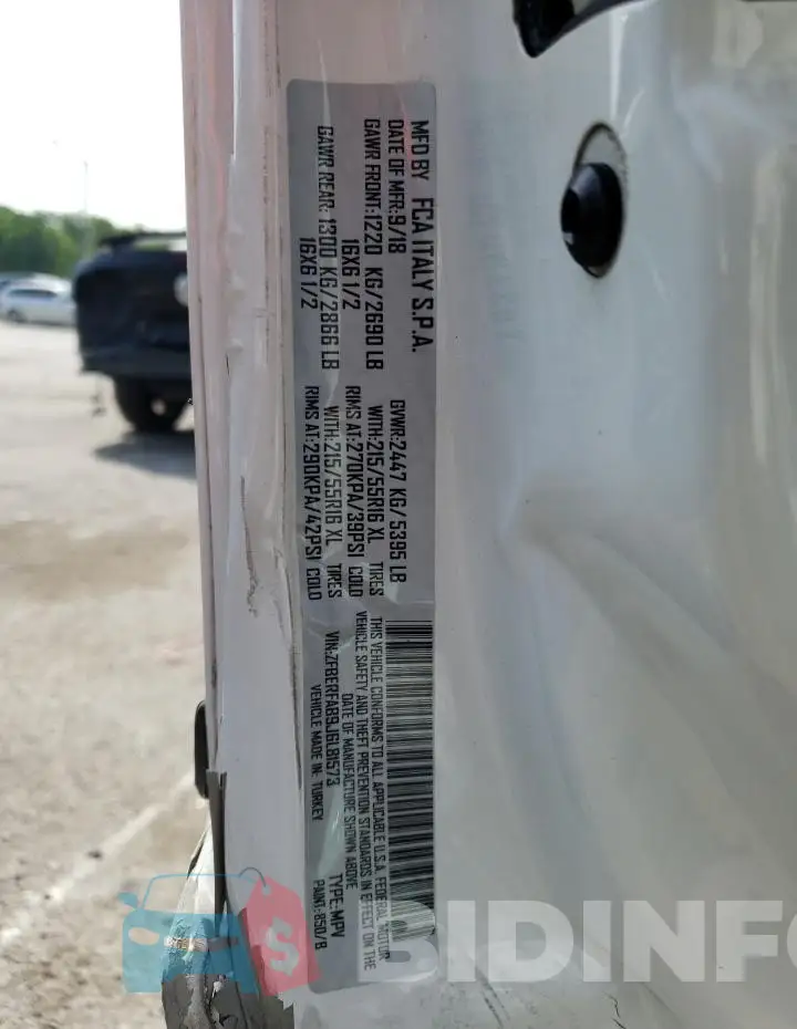 ZFBERFAB9J6L81573 Photo# 12