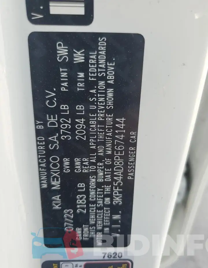 3KPF54AD8PE674144 Photo# 12