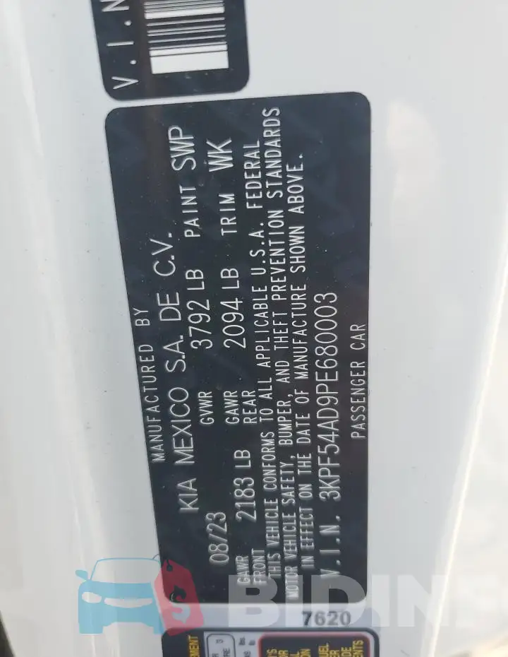 3KPF54AD9PE680003 Photo# 13
