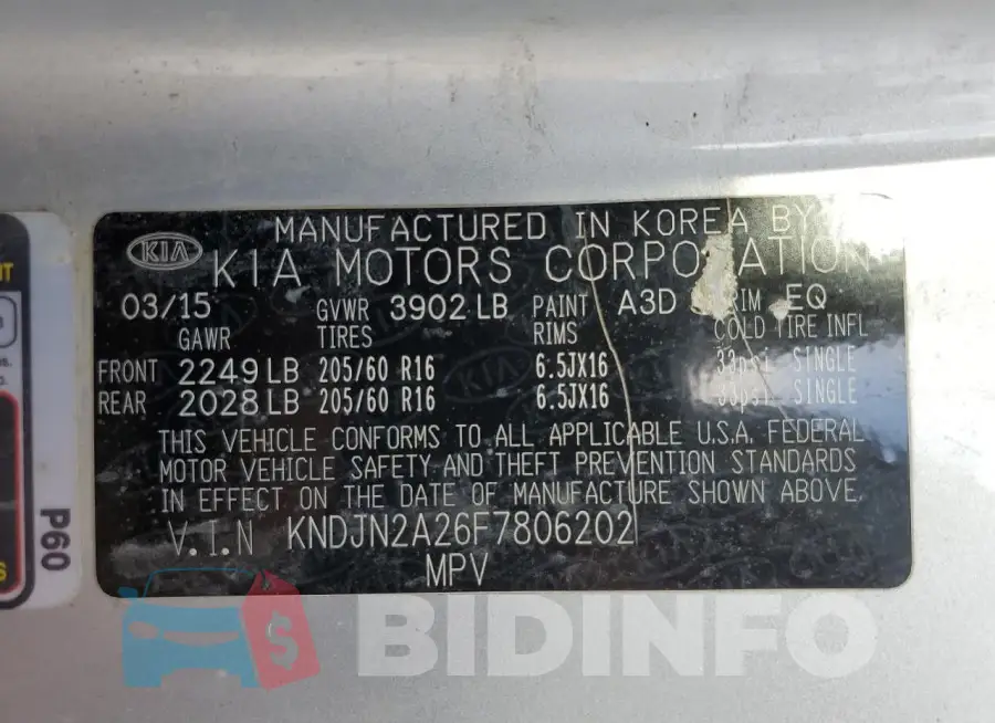KNDJN2A26F7806202 Photo# 12
