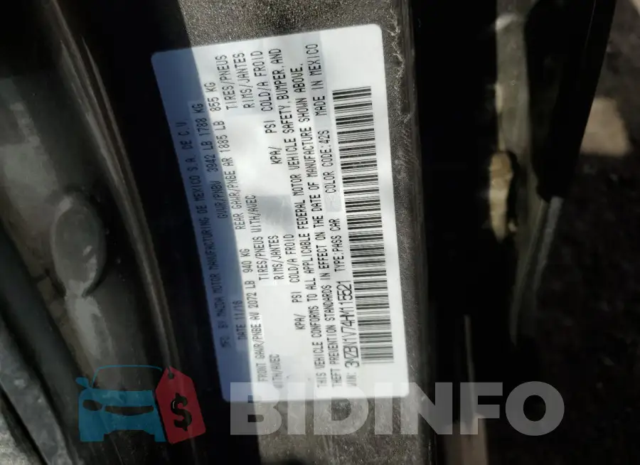 3MZBN1V74HM115521 Photo# 12