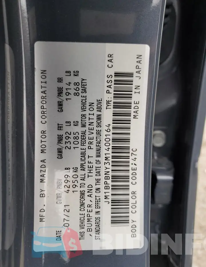 JM1BPBNY3M1400164 Photo# 12