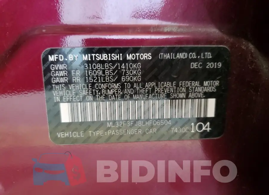ML32F3FJ8LHF06504 Photo# 12