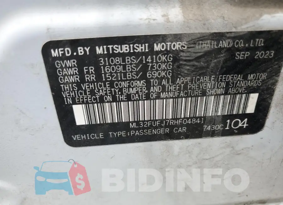 ML32FUFJ7RHF04841 Photo# 13