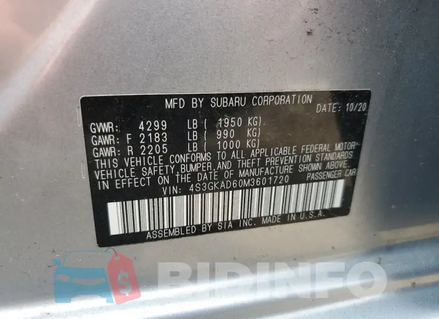 4S3GKAD60M3601720 Photo# 12