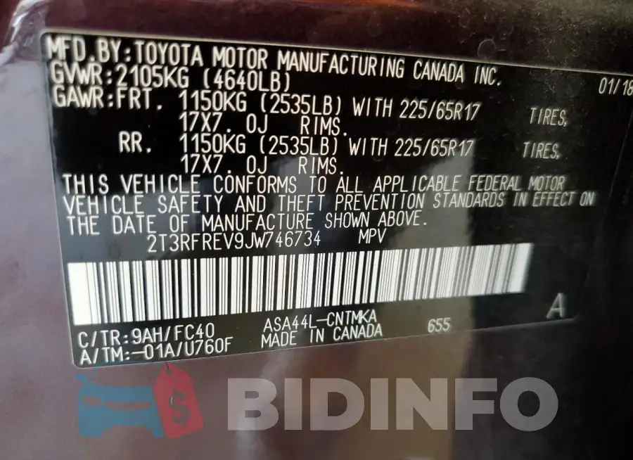 2T3RFREV9JW746734 Photo# 13