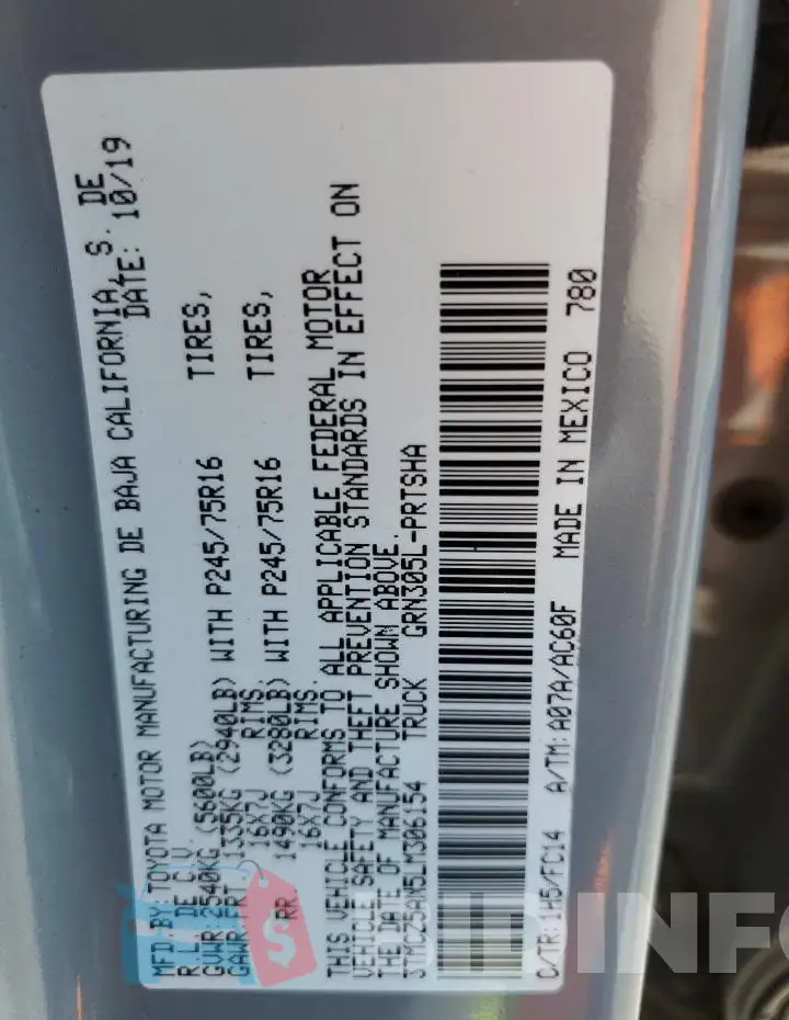 3TMCZ5AN5LM306154 Photo# 12