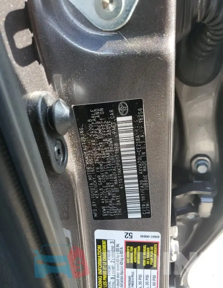 4T1S11AK2PU171679 Photo# 13