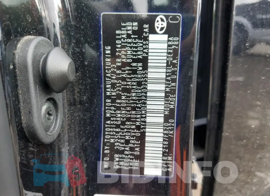 5YFB4MDE2PP032555 Photo# 13