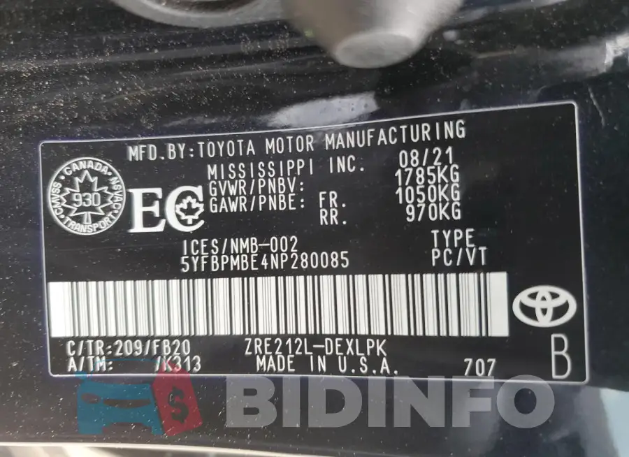 5YFBPMBE4NP280085 Photo# 13