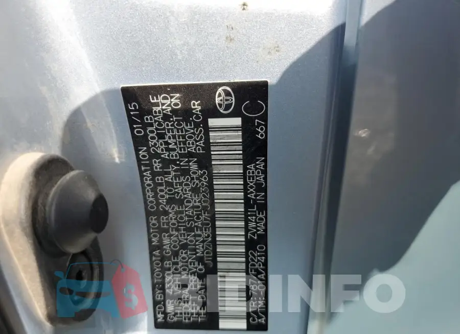 JTDZN3EU7FJ023963 Photo# 12