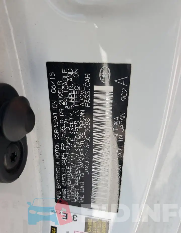 JTKJF5C77FJ013588 Photo# 12