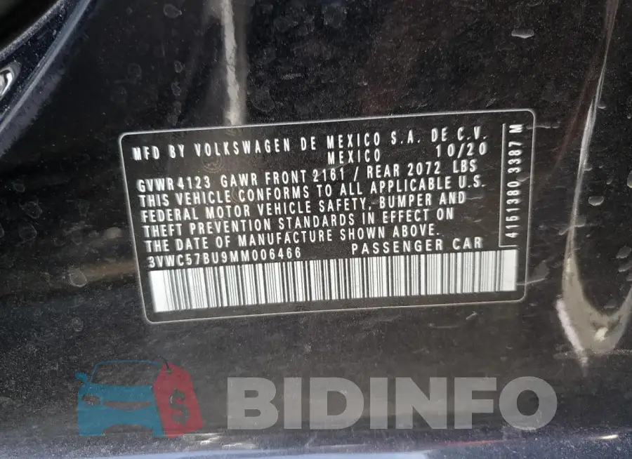 3VWC57BU9MM006466 Photo# 12