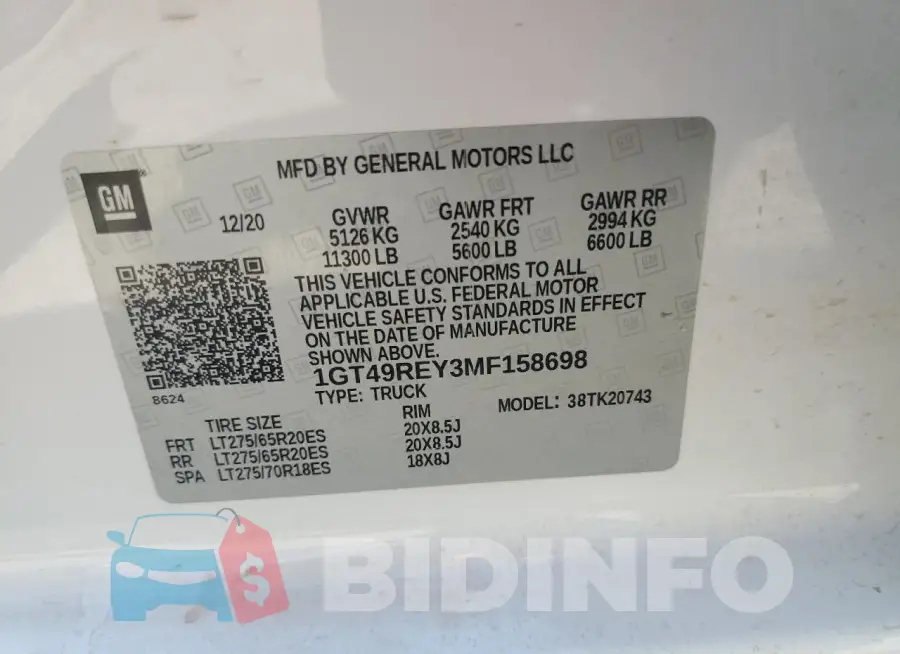 1GT49REY3MF158698 Photo# 12